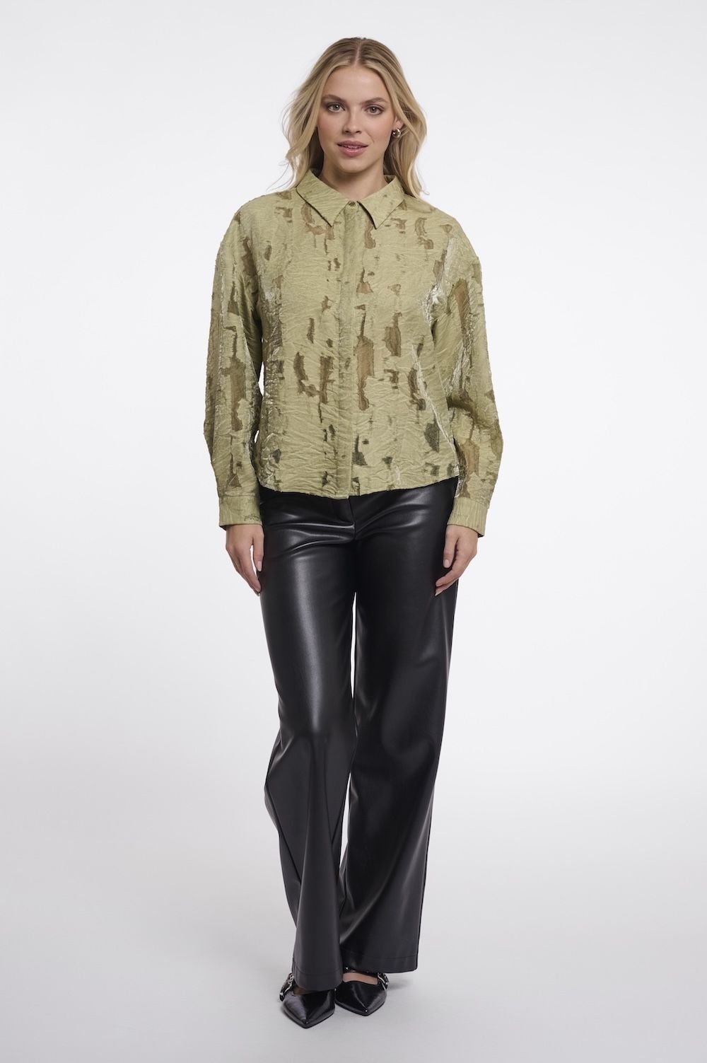 Camisa verde Nadia Rino&Pelle - Imagen 4