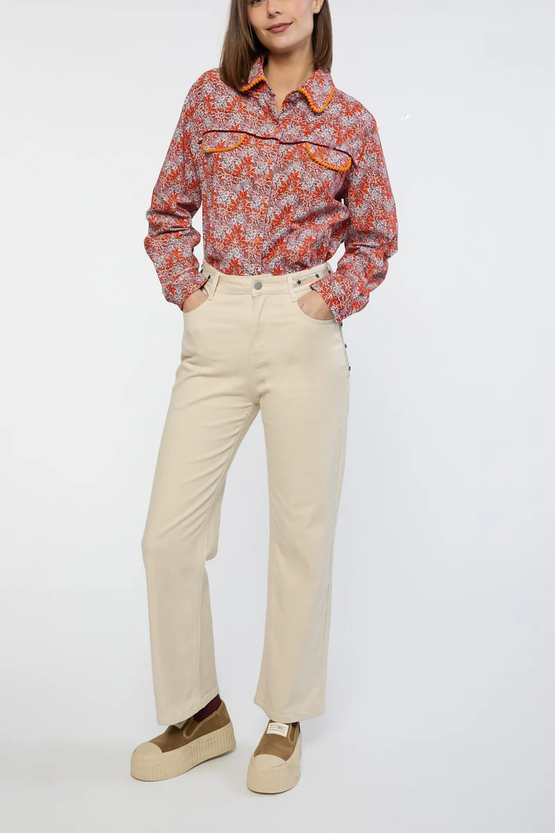 Pantalón Sport beige Poupée Chic