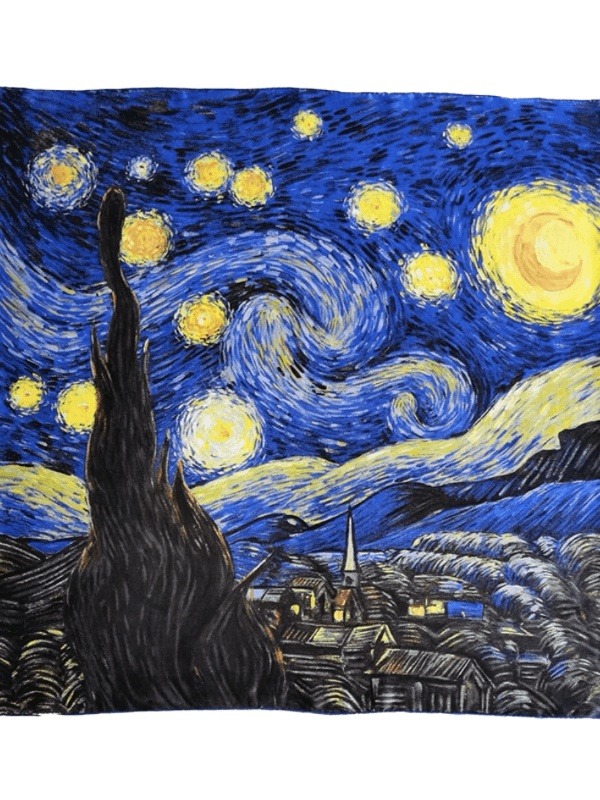 Fular seda "La Noche Estrellada" de Van Gogh
