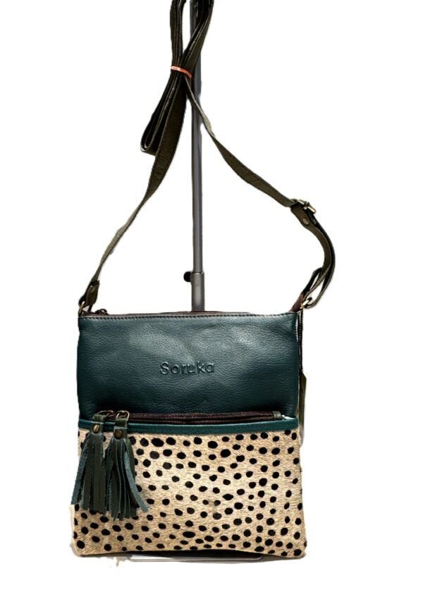 Bolso piel Savana Soruka verde