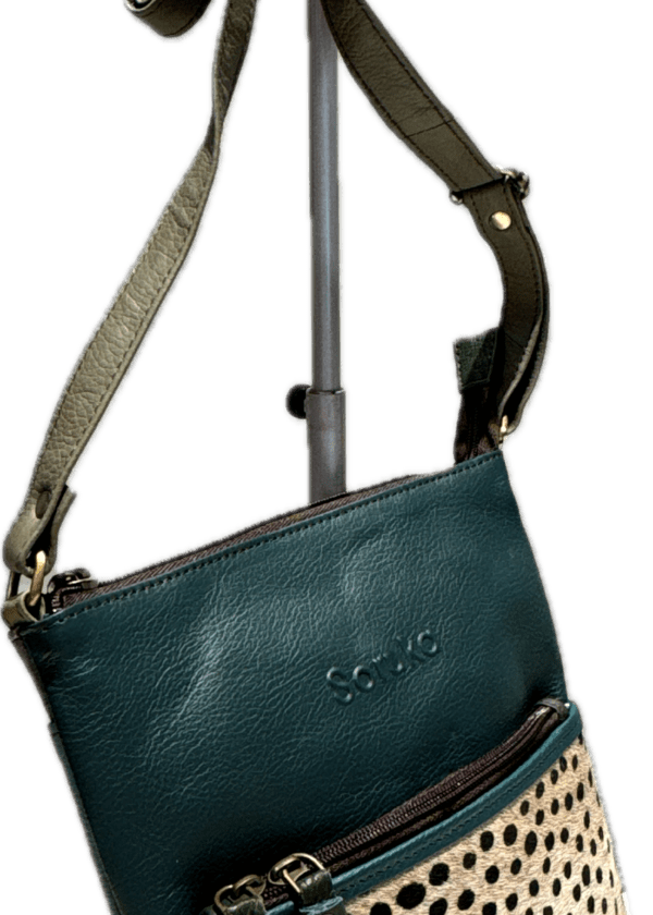 Bolso piel Savana Soruka verde
